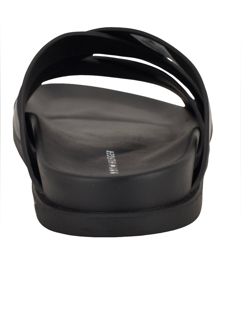 Tommy Hilfiger Black Crisscross Slide Sandals - Picture 3 of 6